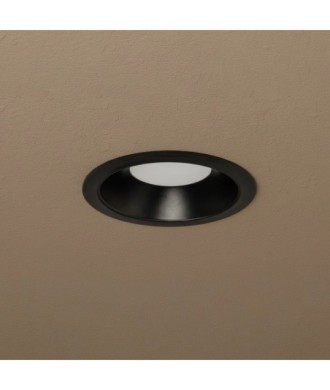 kelvo® SIGMA KLV-101-0041 Χωνευτό Φωτιστικό Downlight Σποτ Μπάνιου για Λάμπα MR16 με Ντουί GU10 AC 220-240V Αδιάβροχο IP65 - Μαύρο Ματ - Μ8.5 x Π8.5 x Υ4.4cm - Q7.5cm